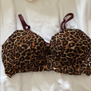 Leopard Print Bralette with Padding